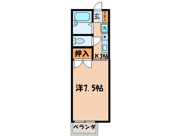 ハイツ昴の物件間取画像